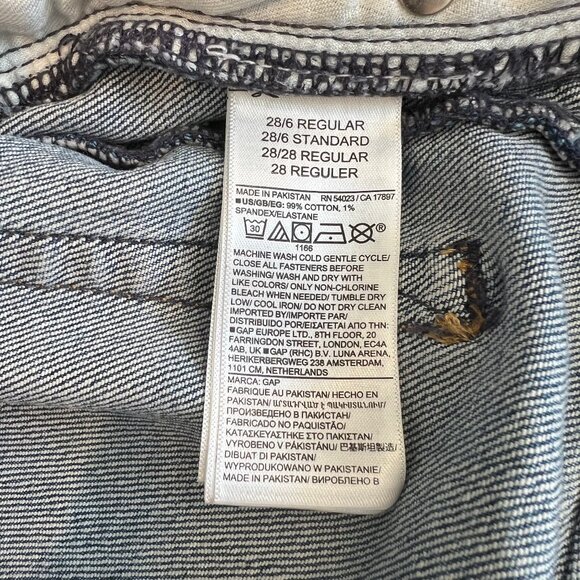 GAP High Rise Stride Wide Leg Jeans Size 28 | 6R - Picture 7 of 10